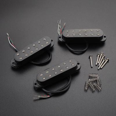 Cina SSS Mini Guitar Pickup Set 9kΩ Resistenza Single Coil Guitar Pickup in ceramica in vendita