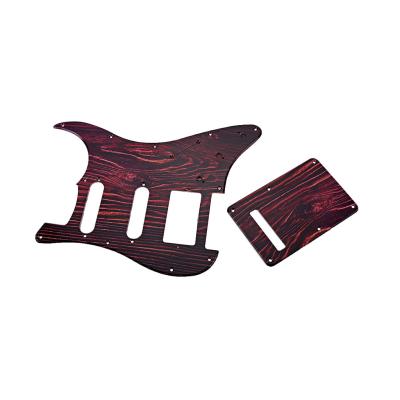 China 3Ply SSH Electric Guitar Pickguard Scratch Plate Back Plate & Screws For American Fender ST Style Electric Guitar for sale