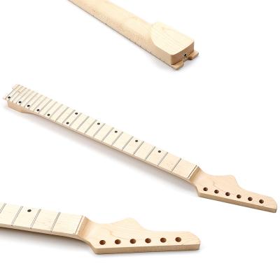 China 6 Strings Maple Jazz Bass Guitar Neck 24 Fret Satin finish Electric Guitar replacement neck for sale