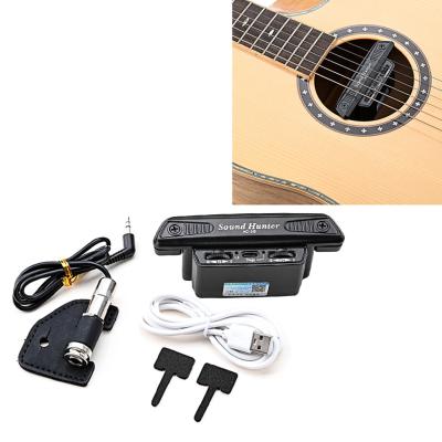 China Active Sound Hole Guitar Pickup met microfoon Humbucker akoestische folk gitaar Volume Control Sound Hunter AC-3G Te koop