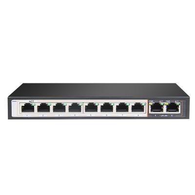 China POE OEM Design Unmanged 10/100M New Port Power Supply 8 52V poe switch for sale