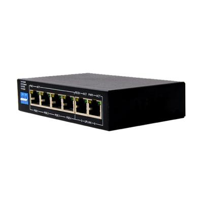 China POE 2 52V 10/100/1000M Uplink Gigabit CCTV 4 Ports Network Ethernet PoE Gigabit Switch for Hikvision IP Cameras for sale