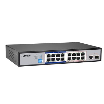 China POE New Arrival Port AC 100~240V 16 Switch With 2 Gigabit RJ45+1 SFP Uplink Port Network Switch à venda