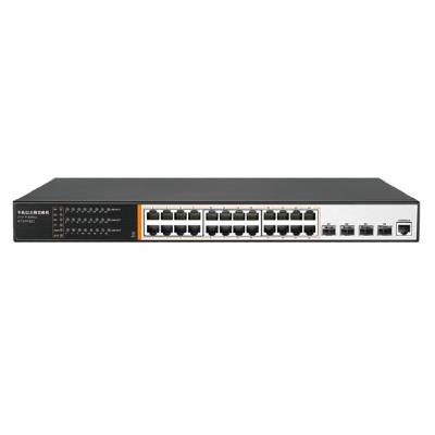 China LACP L3 managed 4SFP poe port switch 24 ethernet gigabit switch for sale