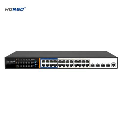 China LACP Layer 3 Managed Network 24 Port Poe Switch for sale