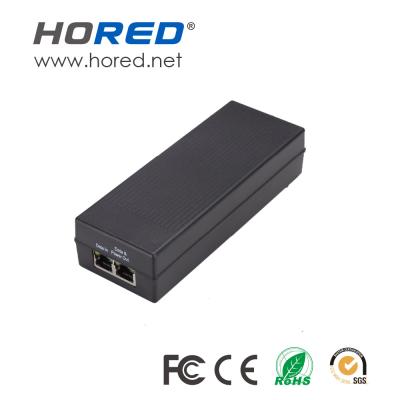 中国 1 Plastic Port PoE Switch 30W Gigabit PoE Injector For IP Camera 販売のため