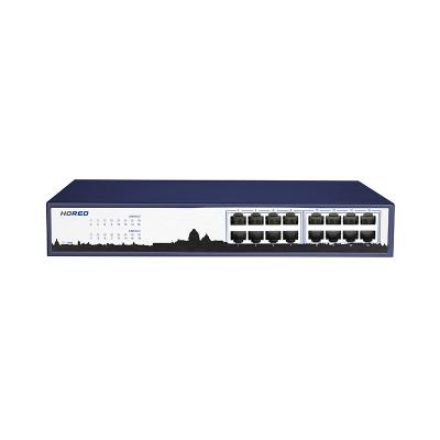 中国 Hored NS6016G Stackable 16 Port No Management Gigabit Ethernet Switch 販売のため