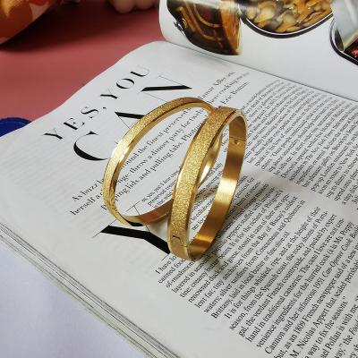 China Hypoallergenic Fashionable Stainless Steel Bracelets Jewelry Hypoallergenic Gold Plated Rose Gold Bangles Silver Plated For Women for sale