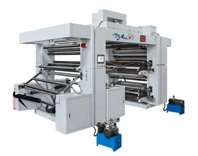 China Factory 4 Color Non Woven Bag Flexo Printing Machine With Slitting Knife for sale