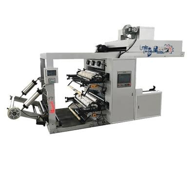 China Factory 2 Color Flexo Printing Machine For PE/PP/Ldpe Film Plastic Film Bag for sale