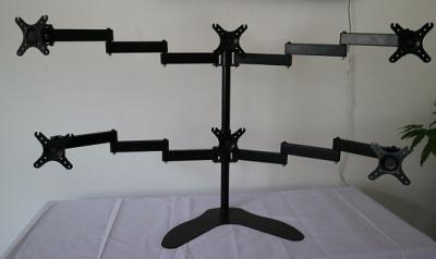 China JY-Monitor-Arm-Schreibtisch-Berg, 50*50mm einfacher Schalter Doppellcd Stands zu verkaufen