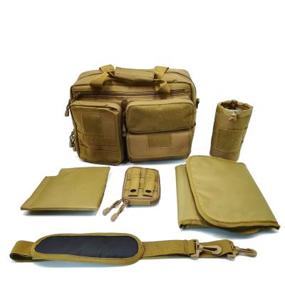 China TODDLE BAG Full Load Out Of Dad 2.0 Tactical Diaper Bag Set (Coyote Brown) for sale