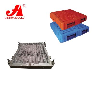 China Heavy Duty Single Sides HDPE Plastic Storage Pallet Mold Double Sides Pallet Steel Plastic Blowing Mold for sale