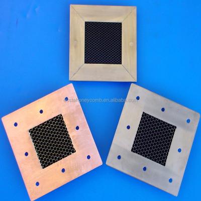 China EMI Brass Rapid Prototyping Various Dimensions Brass Honeycomb Shielding Waveguide Panels with Trim for sale