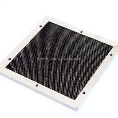 China High Strength Mild Steel Rectangle Shape Chromate Mild Steel EMI/RF Honeycomb Shielding Duct With Gasket for sale