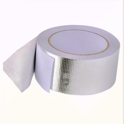 China Best Selling Heat Resistant Anti Aging Fiberglass Reinforced Easy Tear Waterproof Mesh Aluminum Foil Tape for sale