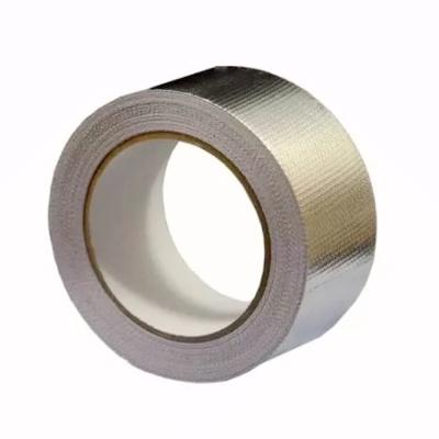 China Hot Selling Heat Resistant Solvent Based Acrylic Adhesive Reinforced Aluminum Flass Cloth Tape With Coating for sale