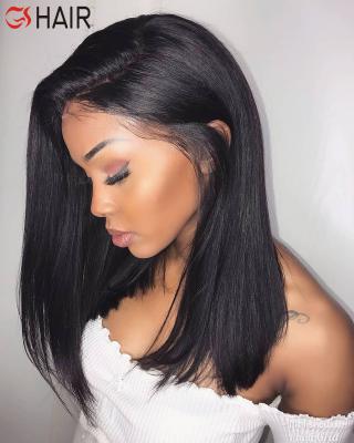 China Cheap Straight Human Hair Full Lace Wig,Virgin Raw Cuticle Aligned Wig,Human Brazilian Glueless Full Lace Wig for sale