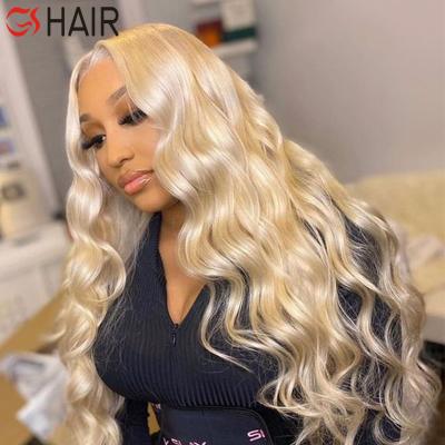 China Full Body Wave Hd Human Hair Lace Wig 613 Lace Wig, 100% Virgin Hair Frontal Wig, Raw 613 Bodywave Highlight Virgin Hair Wig for sale