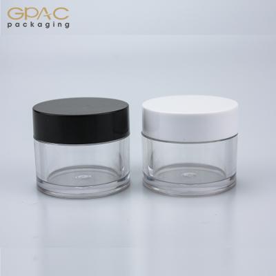 China Disc Liner + Lid 20g PETG Plastic Cosmetic Cream Jar for sale