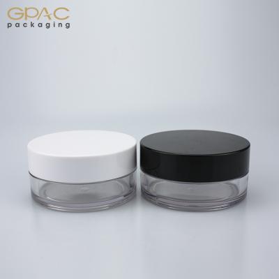 China Disc Liner + Lid 120g 4oz PETG Plastic Cosmetic Jar Container for sale