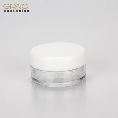 China Popular Selling Recycable Cosmetic Containers 3g 5g Small Empty Plastic Cream Jars For Cosmetic for sale