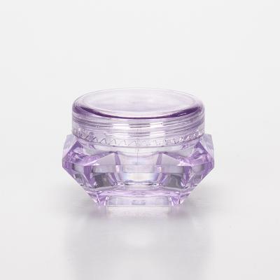 China Recycable 3G 5G Small Mini Bottle Jars Cosmetic Empty Sample Makeup Containers Plastic Jar for sale