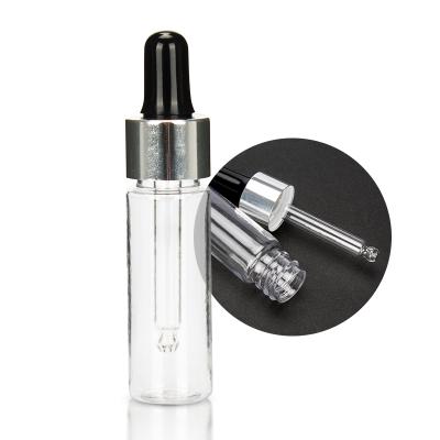 China BEAUTY PACKAGING 20ml cylinder plastic PET dropper bottle plastic dropper bottle for sale