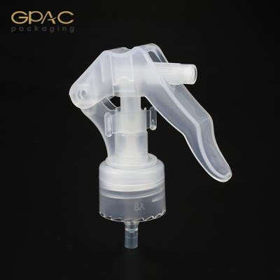 China Non Spill Nature Colored Mini Trigger Sprayer With Locking Clip 24/410 28/410 for sale