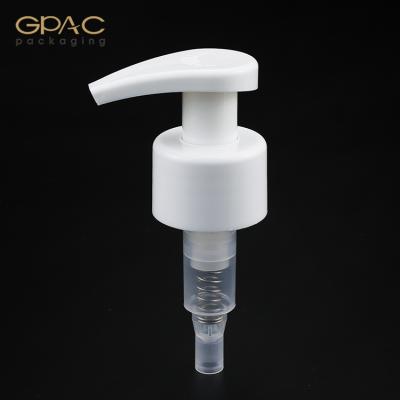 China Non Reverse Soft Ribbed Closure Left Right Lock Lotion Pump for sale