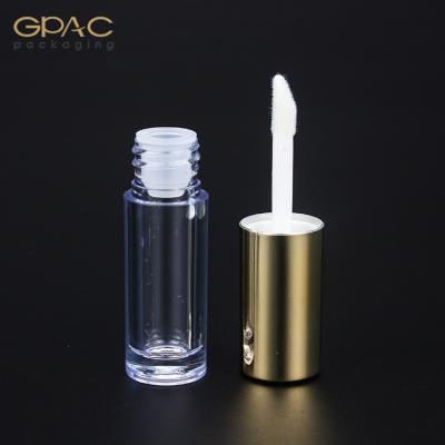 China Small Cosmetics 2.8ml Volume Gold Lip Enamel Bottle Container Cosmetics For Sale for sale