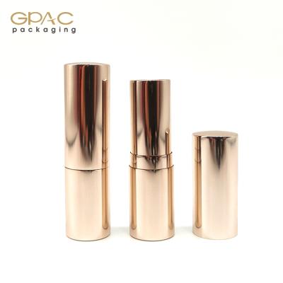 China Cosmetics empty round lipstick tube, round aluminum lipstick container for sale