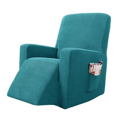 China High Piece Elastic Stretch Grid Pattern Elasticity Recliner Chair Cover Slipcover Separate Sofa Cover With Pocket for sale