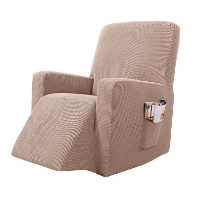 China Anti Pilling Cover Sofa Cover Slipcover Recliner Fabric Wholesale Elastic Grid Jacquard With Pockets for sale