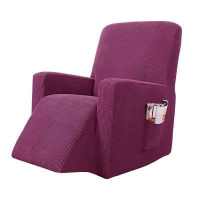 China Small Elastic Sofa Cover Recliner Chair Jacquard Stretch Control Jacquard With Arms Recliner Cover Sofa Cover for sale