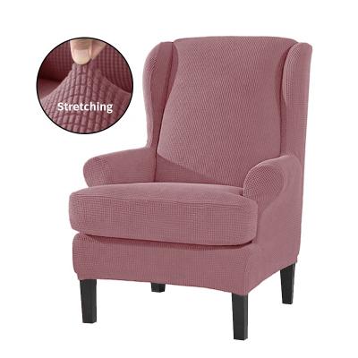 China Elastic Wing Back Armchair Slipcover Recliner Anti-Slip Chair Covers Stretch For Wingback Chairs Sofa for sale