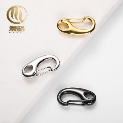 China Male Stainless Steel DIY Accessories Connection Buckle Egg Shrimp Buckle Spring Buckle for sale