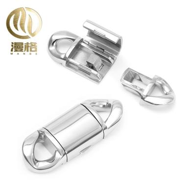 China New Polished 2022 Stainless Steel Chain Cuban Clasp Stainless Steel Clasp New For Necklace And Bracelet Finding for sale