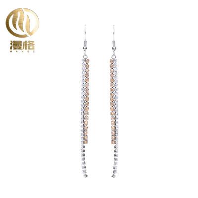 China 2020 High Quality Product Return Slip Luxury Women Accessories Luxury Earing Zircon for sale