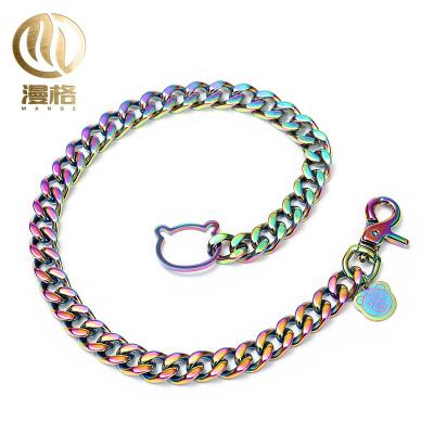 China 2021New Product High Quality Stainless Steel Popular In Common Color Dog Collar And Leash For Sale for sale