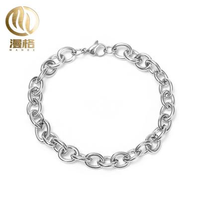 China TRENDY Stainless Steel Jewelry Stainless Steel Bracelet O Chain A Variety Of Sizes2*8MM for sale