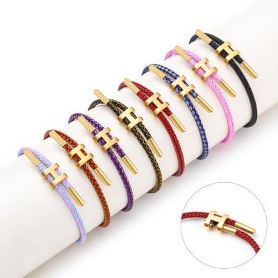 China Hot Selling FASHIONABLE Lucky Red Rope Bracelet For Amazon Stainless Steel Clasp Adjustable Woman for sale