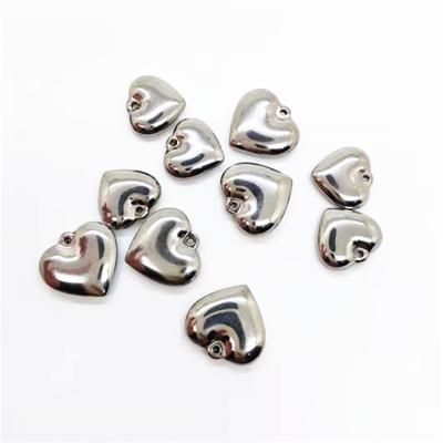 China Custom LOGO luggage accessories new stainless steel valentine's day heart-shaped pendant jewelry for sale