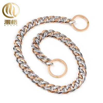 China Popular Recommended Hot Selling Stainless Steel Product Pet Training Leash Collar Dog Chain Set for sale