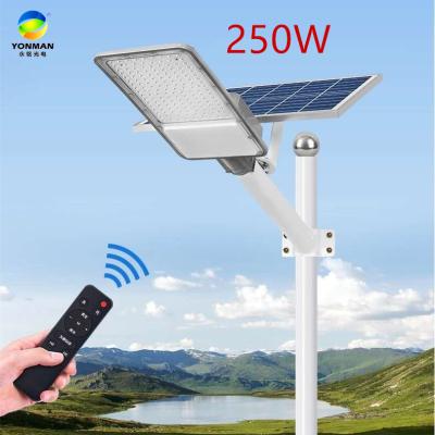 China ROAD 250W ip65 modern outdoor integrated solar panel 6V lithium battery led street light for sale