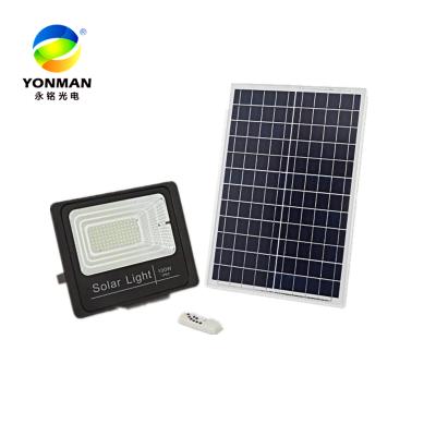 China Garden/Floor/Plazza/Meadow/Garage/Stereet Plus Modern 100W SKD Outdoor Waterproof OEM ODM Led Integrated Solar Panel Solar Flood for sale