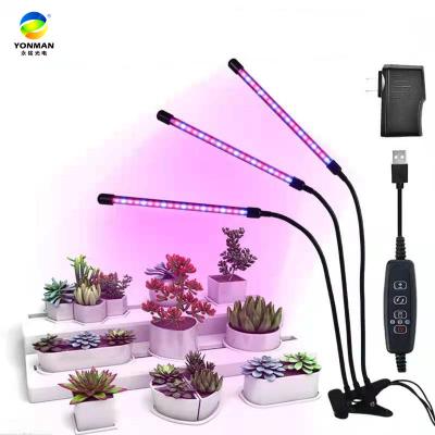 China Indoor All LED UV Garden Lights 20W 30W 40W Desktop Clip Growing Hydroponic Plant Grow Lamp for sale