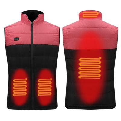 China 2021 New Winter New Support Heated Jacket Warming Zipper Collar Corset Construction Vest Unisex Windproof Heated Jacket for sale