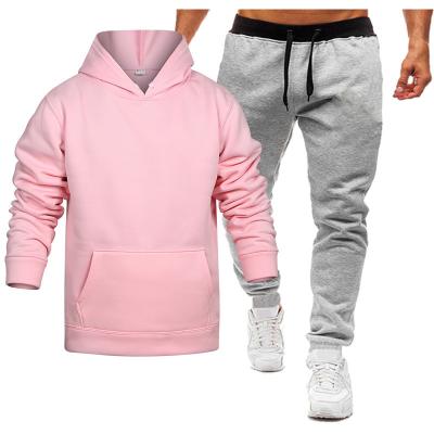 China Breathable Pullover Jogger Set Hot Selling Mens 3XL Amazon 2021 Autumn Tracksuit Full Sleeve Blank Custom Made Mens Joggers Sweatsuits Set for sale