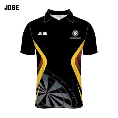 China sublimated dart uniform design your own custom ladies dart shirts blank polo shirt with pockets for team dart shirt for sale